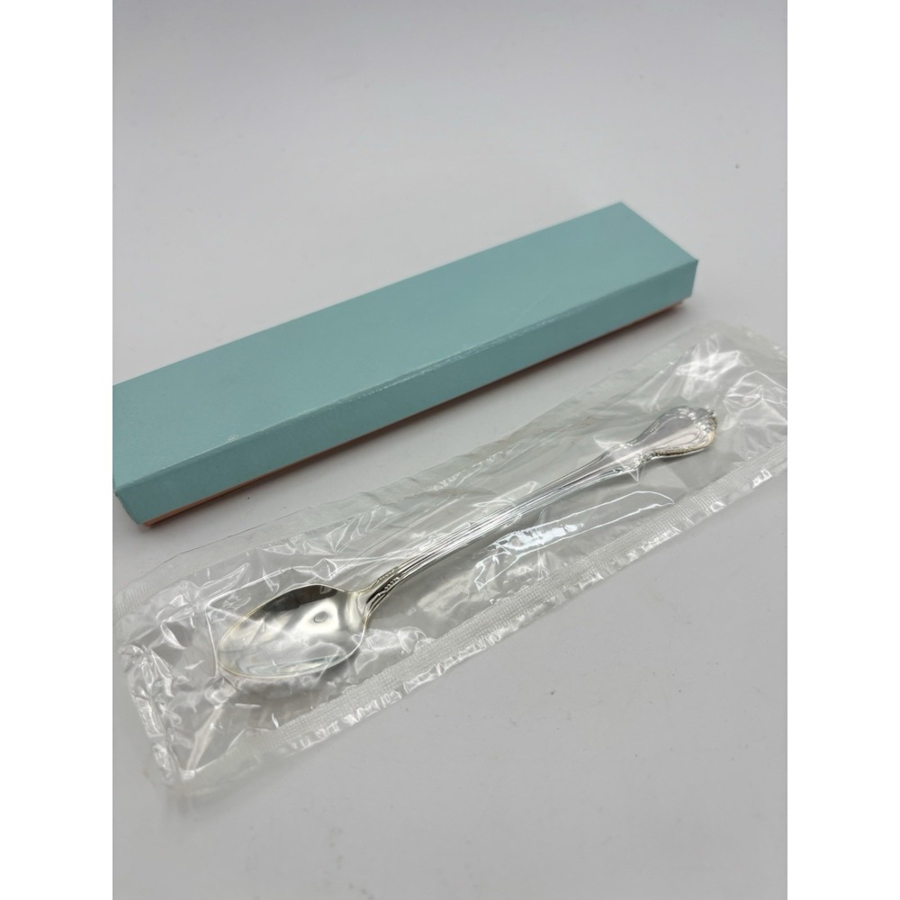 Vintage Wm Rogers Silverplate Baby‎ Spoon Oneida Harmony Long Handle New in Box